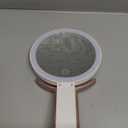 LitBear Travel Makeup Mirror with Lights, Rechargeable Double-Sided 10X/1X Magnifying Mirror, Portable Lighted Beauty Mirror, 3 Color Lighting, Dimmable Touch Screen, Tabletop Handhold Hanging (White)