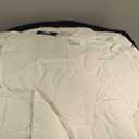 Serta Goose Feather Down Fiber Cotton Comforter King Size - 100% Cotton Duvet Insert - Hotel Luxury Hypoallergenic Bedding Comforter All Season Medium Warmth 106 x 90 Inch White