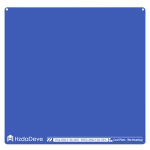 HzdaDeve Upgraded Cool Plate for X-Maker Joy Low Temperature Cold Build Plate 128X128MM Double Sided Smooth Board Sheet Bed PEI Platform for AOSEED3D Printer (No Heating/No Glue)