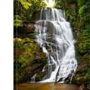 Nature Waterfall Wall Art Glacier National Park Forest Wall Decor Nature Reynolds Creek Falls Landscape Paintings Canvas Prints USA Montana Mountain Poster Artwork Living Room Home Decoration 12"L x 16"W, Nature17