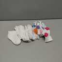 Amazon Essentials Unisex Toddlers' Cotton Ankle Socks, 14 Pairs, White, Multi Color, 3T-4T