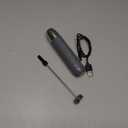 Maestri House Rechargeable Milk Frother, LunaFro Mini Handheld Electric Foam Maker Detachable Stainless Steel Whisk Drink Mixer Foamer Mini Blender for Matcha, Lattes, Cappuccino, No Stand (Medium Gray and Silver)