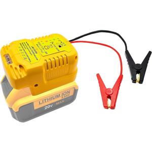Jumper Cable Clamps for Dewalt 20v Batteries, 13.5V Step Down Converter Design, Portable Battery Jumper Starter Automotive Booster Cables Power for Car Jump Starting Using Tool 
(Battery Not Include)
