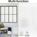 3 x Window Privacy Film with Installation Tools,Frosted Glass Window Film,Heat Blocking Static Clings Reusable Frosting Window Film for Bathroom Home Office,17.5 Inch X 9.8 Feet