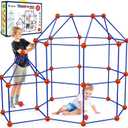 V-Opitos 180 Pack Fort Building Kits for Kids Age 4-8+ Years Old, Creative STEM Building Toys for DIY Castles, Tunnels, Play Tent, Ideal Christmas, Birthday Gifts for Boys & Girls