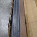 Bellemave Queen Over Queen Size Bunk Bed Frame with Storage Shelves and LED Lights,Heavy Duty Adult Bunk Beds with Angled Ladder,Metal Queen Bunk Bed,Woodgrain