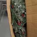 6 FT Pre-Lit Artificial Christmas Tree with 250 Warm White & Multi Lights - 1000 Branch Tips Hinged Spruce for Indoor Outdoor Home Christmas Decorations