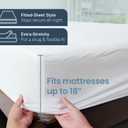 SafeRest Waterproof Twin Size Mattress Protector - Fitted with Stretchable Pockets - Machine Washable Cotton Blend Mattress Cover for Bed