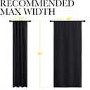 NICETOWN Short Curtains 36 inches Long, Black Out RV Bunk Panels, Kitchen Window Curtains Over Sink, Thermal Insulating Blackout Drapes/Draperies for Small Window (2 Panels, 42 inches Wide)