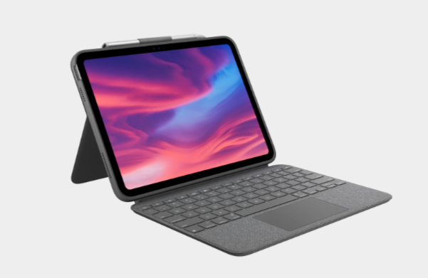 Logitech Combo Touch iPad Pro 13-inch (M4 & M5)(2024 & 2025) Keyboard Case - Detachable Backlit Keyboard with Kickstand, Comfortable Typing, Multi-use Mode - Oxford Grey