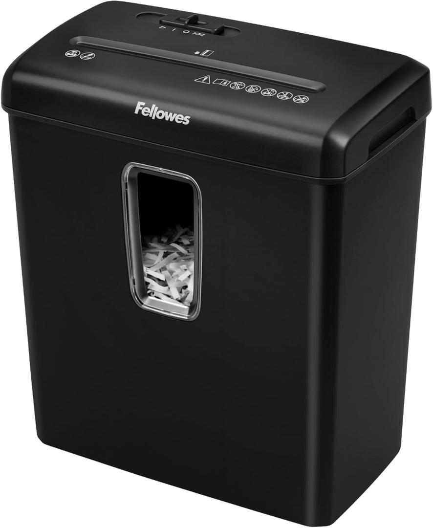 Fellowes PowerShred P-30C 6 Sheet Cross-Cut Deskside Paper Shredder for The Home Office