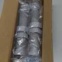 1-1/2" & 1-1/4" P-trap with Adapter, Flexible Sink Drain Pipe, Adjustable P Trap for Bathroom Sink Drain Kit, Kitchen Garbage Disposal, Gray-2Pack