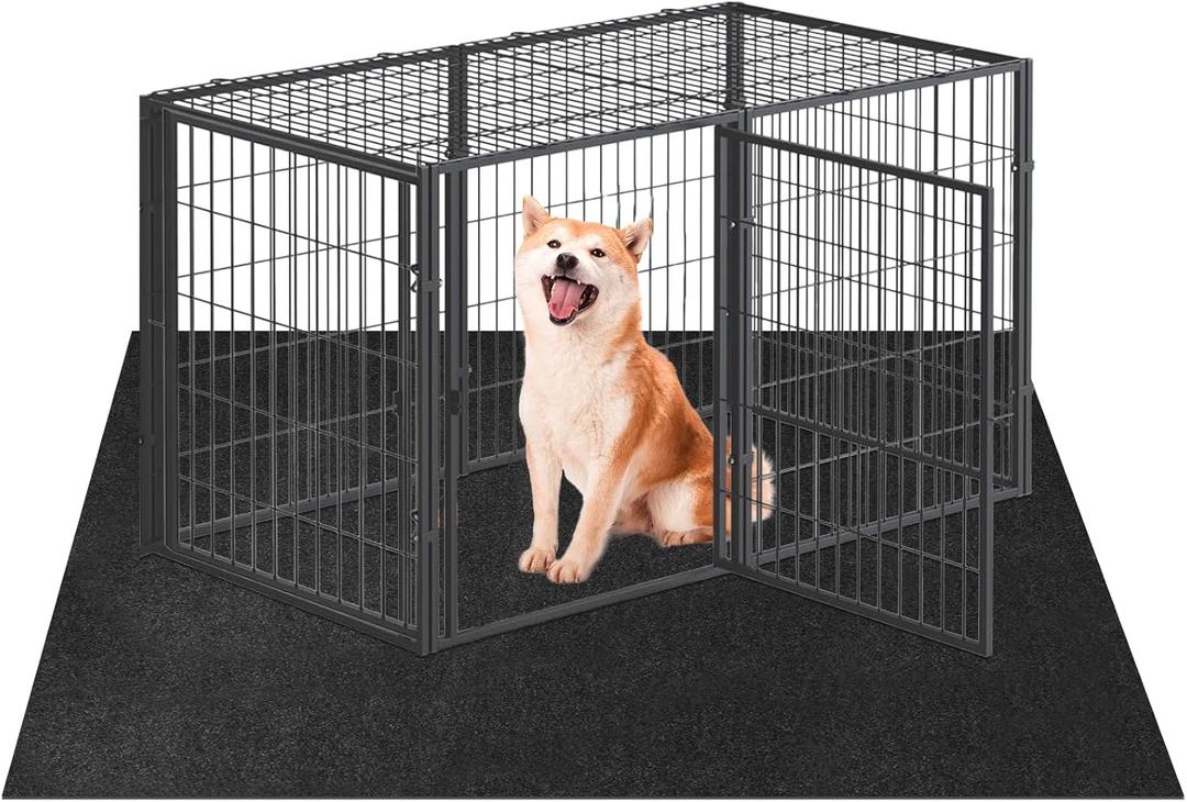 Dog Playpen Mat, Dog Crate Pad Liner for Kennel Training Under Pet Cage Mat Absorbs Waterproof Non-Slip Reusable Puppy Pad to Protect Floors, 29"48"