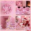 Lanpn 30 Pcs 4.5" Candy Cane Christmas Decorations, Peppermint Candies Xmas Tree Ornaments, Mini Pink White Lollipop Candy Canes, Plastic Crutch Pendant Hanging Decor Candyland Holiday Indoor Outdoor