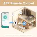 IRONZON Smart Door Lock, 5-in-1 Keypad Deadbolt for Front Door, Keyless Entry Door Lock with App Control, Auto-Lock, Anti-Peeping Password, 4 IC Cards, 15-Min Installation, Black