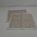 Emvency Cream Grey Textured Boucle Throw Pillow Covers 18x18 Inches Set of 2, Boho Farmhouse Striped Chic Modern Art Square Decorative Couch Pillowcases for Home Decor Bedroom Sofa Living Room