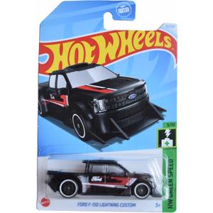 Pack Of 3 Hot Wheels Cars (FORD F150 LIGHTNING CUSTOM, FORD PERFORMANCE SUPERVAN4)