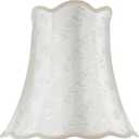 Aspen Creative 34002 Transitional Scallop Bell Shape Spider Construction Lamp Shade in Ivory, 16" wide (10" x 16" x 15")