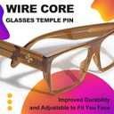 VISOONE Square Brown Blue Light Blocking Glasses TR90 Vintage Men Women ALBA