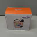 Mini Karaoke Machine, Portable Bluetooth Speaker with 2 Wireless Microphones for Kids & Adults, Karaoke Microphone with LED Lights, Gifts for Girls & Boys (Black)