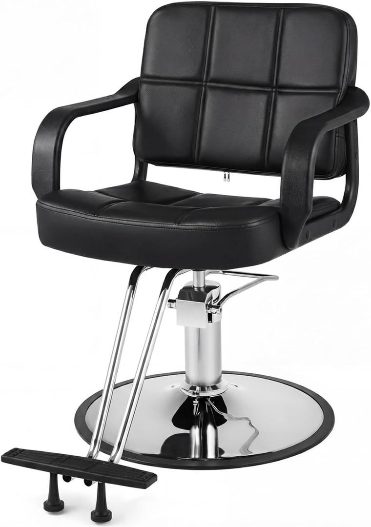 Artist hand Salon Chair for Hair Stylist, Hydraulic Barber Styling Chair