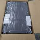 Executive Office Chair Big and Tall with Massage Lumbar Support 450lbs Reclining Office Chair with Footrest Heavy Duty Desk Chair High Back Ergonomic Fabric Chair for Heavy People Dark Gray