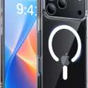 Magnetic for iPhone 17 Pro Max Case,[Anti-Slip][Compatible with MagSafe][Military Grade Drop Protection] Shockproof Protective Translucent Matte Phone Case for iPhone 17 Pro Max Case,Clear