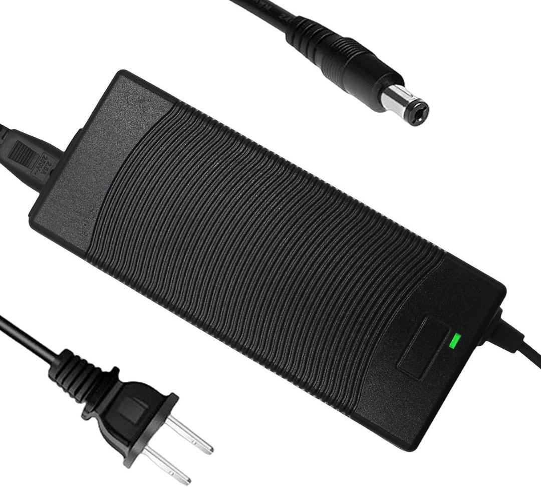 THEPRO 54.6V 2A Battery Charger for 48V Lithium Battery, Universal 54.6V Power Adapter Chargers, 5.5mm DC Connector for 2.5mm/2.1mm THEPRO 54.6V 2A Battery Charger for 48V Lithium Battery, Universal 54.6V Power Adapter Chargers, 5.5mm DC Connector for 2.5mm/2.1mm