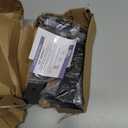 6 Pack - 8 inch Black Hidden L Shelf Bracket (1/5 Inch Thicked) Iron Floating Shelf Brackets Rustic Industrial Metal Brackets for Shelf Support