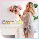 Yousoontic Spring Decorations Daisy Flower Table Centerpieces, Light up 3D Wooden Floral Sign with LED Lights, Colorful Farmhouse Spring Decor for Home Mantel Desk Office Party