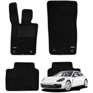 WENNEBIRD Superior Carpet Floor Mats for 2017-2025 Porsche Panamera, 2020-2025 Panamera E-Hybrid (971), Premium All Weather Anti-Slip Waterproof Floor Liners, 0.6 Inch Thickness Rugs - 4pc