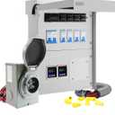 Upgraded 30 Amp 6 Circuit Transfer Switch Kit for Generator with 2 Digital Display Energy Meter with NEMA L14-30p Optional Power Inlet, IP 67 Waterproof, PreWired, for Indoor and Outdoor Use (2025)