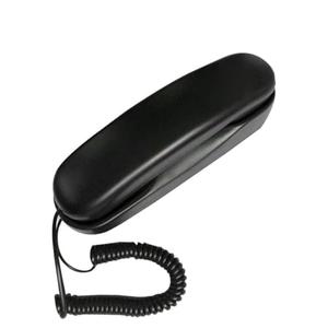 TelPal Trimline Corded Phone Black Slim Landline Corded Phone for Seniors Desk/Wall Mountable Telephone Home