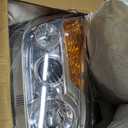 Chrome Kenworth T680 Headlights 2022 2023 2024 Replacement Right Passenger Side [Included All Bulbs] DOT SAE Approved Headlights Assembly (Right Passenger Side)
