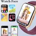 RUIMEN Smart Watches for Men Women (Answer/Make Calls, 2 Bands Included), 1.8" Smartwatch for iOS/Android Phones, Fitness Tracker Heart Rate/Sleep Monitor Digital Watch Waterproof Purple