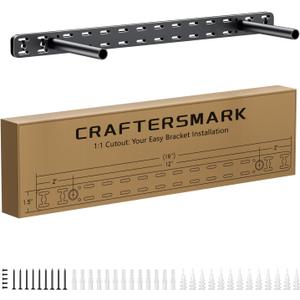 1pc Floating Shelf Hardware Heavy Duty Hidden Shelf Brackets Support,Wall Mounting Invisible Floating Shelves Bracket Without Jig (16" x 6" x 1.5" Without Tools)