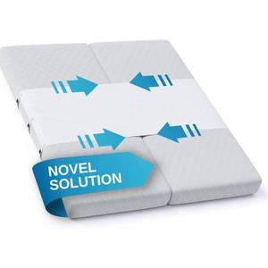 Briliantwerk Twin to King Bed Converter | No Slipping | Innovative Solution as Bed Bridge for Couples & Families | Split King Gap Filler for Adjustable Bed, Installed in < 5 Min