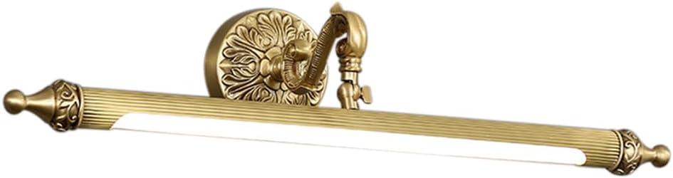 Aiwen LED Vanity Light Fixture 9W 22.04 inch Bath Vanity Lights with PC Lamp Shade Retro Artwork Picture Lighs Wall Sconces for Dressing Bathroom Lighting 3 Color Temperature