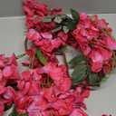 Fuchsia Bougainvillela Artificial Flower Garland 5.9FT Lush Bougainvillea Hot Pink Artificial Vine Flowers for Centerpieces Table Runner Wedding Arch Porches Patios Garden Decor (Hot Pink)