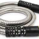 Cesun Metal Garden, Short Connector, Water Lead-in Hose Extension, Extremely Flexible, for Hose Reel/RV/Dehumidifier, Lightweight/Durable/Drinking Water Safe SS Female to Male, 5FT