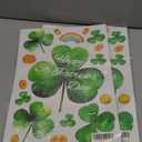 Pack Of 2 8 Sheet St Patricks Day Window Clings Shamrock Window Decorations for Glass Windows, Irish Saint Patricks Day Window Stickers for Kids Home School Office Spring Party Supplies
