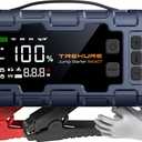 TREKURE 10-in-1 Car Battery Jump Starter Box with Jump Cables & Gloves for All Gas & 12L Diesel, 8000A Portable Battery Charger with Air Compressor, 160PSI, PD45W Charging