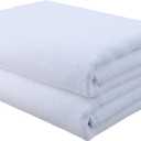 POLYTE Professional Quick Dry Lint Free Microfiber Hair Drying Salon Towel, 20 x 40 in, 2 Pack (White)