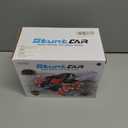 Eulogia 2.4GHz RC Stunt Car, 360° Rotating Remote Control Truck with 2 Rechargeable Batteries, 4WD All-Terrain Off-Road Vehicle for Boys Girls Ages 5-12 Multicolored