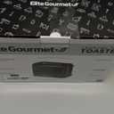 Elite Gourmet ECT1027B Cool Touch Toaster with 6 Temperature Settings & Extra Wide 1.25" Slots for Bagels, Waffles, Specialty Breads, Puff Pastry, Snacks, ETL Certified, 2 Slices, Black