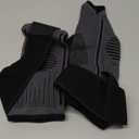 Tarpop 1 Pair Ankle Brace for Kids Compression Ankle Sleeves Adjustable Foot Support Brace Elastic Guard for Children Boys Girls Sports Running Jogging Dance Fitness Gymnastics(Black,Small)