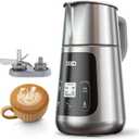 DREO Milk Frother, All-in-1 Electric Foam Maker for Coffee, 15oz/450ml Automatic Foam Frother for Latte Art-level Microfoam, 30+ Drinks, Easy to Clean, Dishwasher Safe, LED display