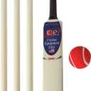 Junior Cricket Bat Set Wooden Gift Size 4, 6 Includes Stumps Ball Bat Carrying Bag