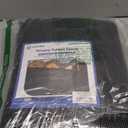 iCover 4x25ft Privacy Screen Fence, Outdoor Fencing Panels, Garden Windscreen Mesh Shade Sail Net Barrier, Include Reinforced Bindings and Brass Grommets Cable Zip Ties, Black