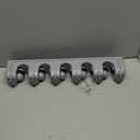 HYRIXDIRECT Broom Hanger Wall Mount Broom and Mop Organizer Wall Hanging Garden Tool Organizers Rack Garage Laundry Room Organizations and Storage with Hooks Heavy Duty (Gray)